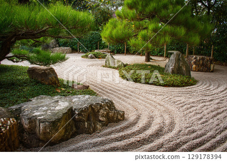 Serene Zen Garden 129178394