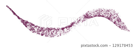 Purple crayon brush stroke isolated on transparent background 129178453