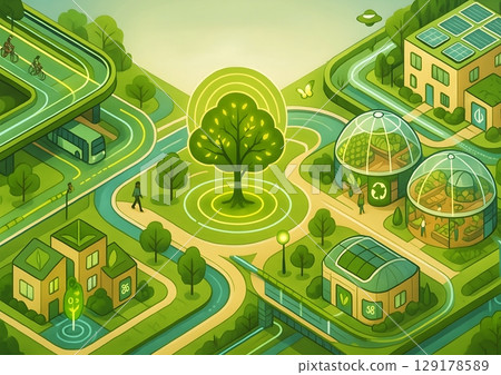 智慧城市：自然與科技的融合－未來永續城市的願景 129178589