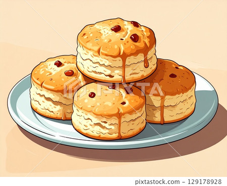 Scone simple illustration 129178928