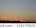Evening sky just after sunset 129178929