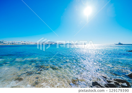 Beautiful landscape of Mykonos Beautiful landscape of Mykonos 129179390