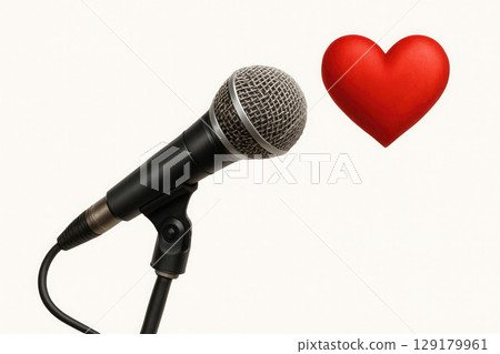 A microphone that picks up the voice of the heart. 129179961