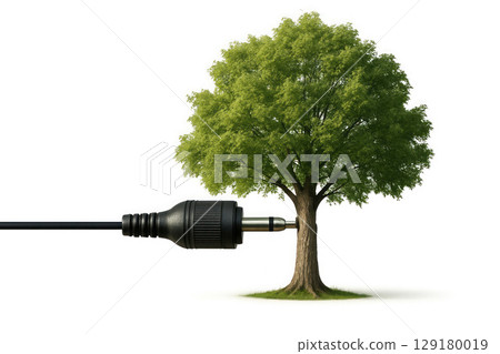 The plug connects to the wood, a connection with nature. The plug connects to the wood, a connection with nature. 129180019