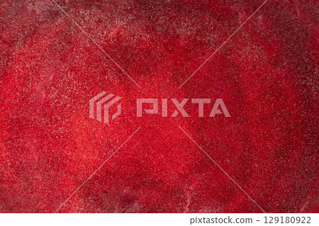 Macro Texture of Raw Red Beetroot Slice, Top View Background Macro Texture of Raw Red Beetroot Slice, Top View Background 129180922