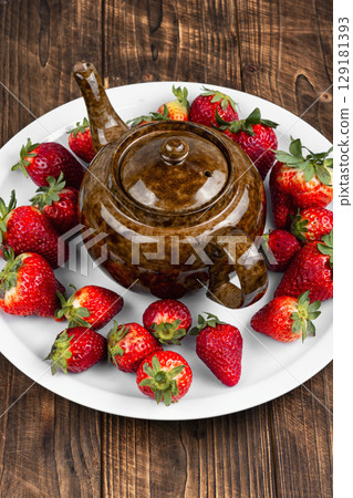 Tasty fruity tea. 129181393