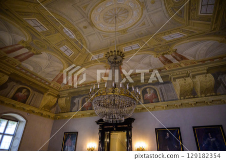 Munich Residenz, former royal palace of the Wittelsbach monarchs of Bavaria, with large art collection, in Munich, Germany 129182354