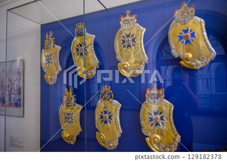 Munich Residenz, former royal palace of the Wittelsbach monarchs of Bavaria, with large art collection, in Munich, Germany Munich Residenz, former royal palace of the Wittelsbach monarchs of Bavaria, with large art collection, in Munich, Germany 129182378