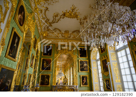 Munich Residenz, former royal palace of the Wittelsbach monarchs of Bavaria, with large art collection, in Munich, Germany Munich Residenz, former royal palace of the Wittelsbach monarchs of Bavaria, with large art collection, in Munich, Germany 129182390
