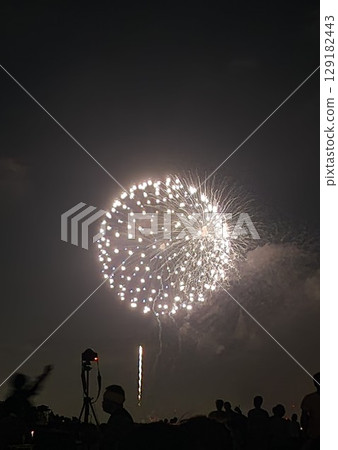 Fireworks Night Sky Summer Audience Fireworks Night Sky Summer Audience 129182443