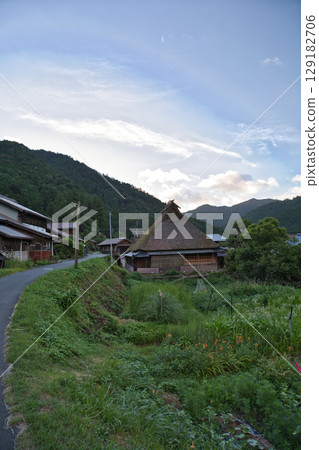 Mountain Kyoto: Miyama Kayabuki Village, Village and Mountain Range 1 Mountain Kyoto: Miyama Kayabuki Village, Village and Mountain Range 1 129182706