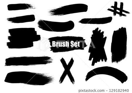一組強而有力的筆觸 一組強而有力的筆觸 129182940