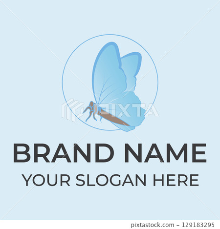 Elegant Butterfly Logo Elegant Butterfly Logo 129183295