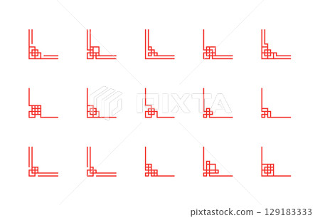 Asian, Chinese, and Chinese-style frame background material Asian knot frames and 129183333
