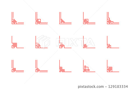 Asian, Chinese, and Chinese-style frame background material Asian knot frames and 129183334