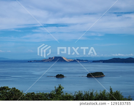 2025年夏天從萬葉岬眺望播磨海 2025年夏天從萬葉岬眺望播磨海 129183785