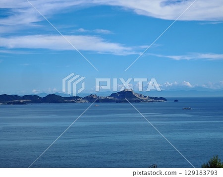 2025年夏天從萬葉岬眺望播磨海 2025年夏天從萬葉岬眺望播磨海 129183793