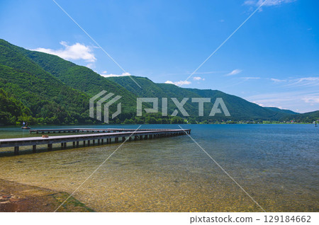 夏天的木崎湖，大町市 129184662