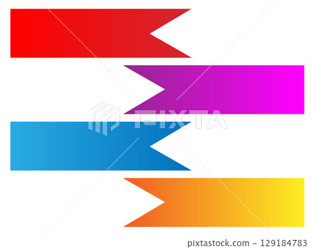 Vibrant ribbon banners for modern design projects, add a splash of color, create eye-catching headers, and highlight key messages Vibrant ribbon banners for modern design projects, add a splash of color, create eye-catching headers, and highlight key messages 129184783