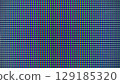 Close-up macro shot of an LCD screen showing individual pixels and RGB subpixels, a digital background. 129185320