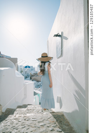 希臘美麗的風景 129185487