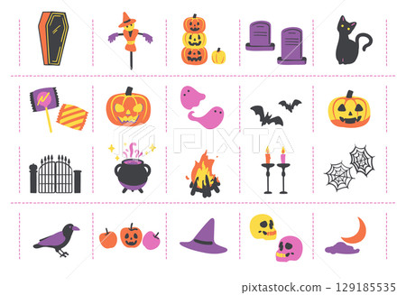 Halloween item set Halloween item set 129185535