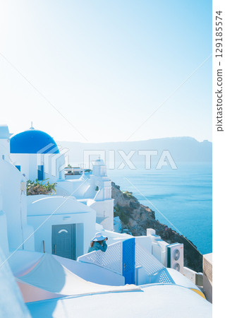 Beautiful landscape of Santorini 129185574
