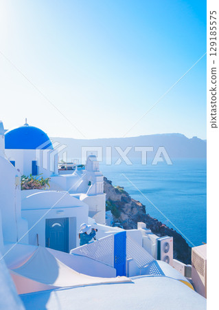 聖托里尼的美麗風景 聖托里尼的美麗風景 129185575