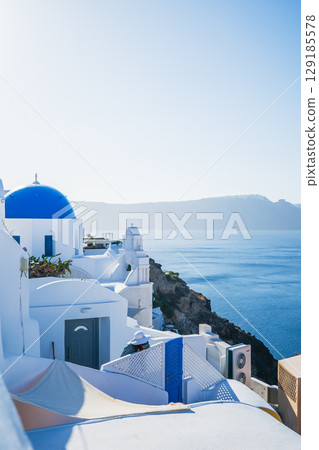 聖托里尼的美麗風景 聖托里尼的美麗風景 129185578