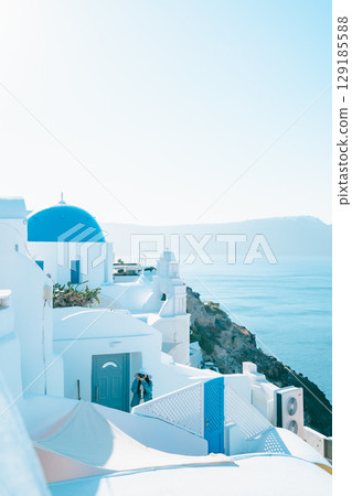 Beautiful landscape of Santorini Beautiful landscape of Santorini 129185588