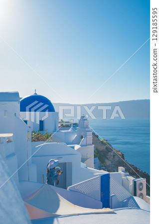 Beautiful landscape of Santorini 129185595