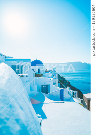 聖托里尼的美麗風景 聖托里尼的美麗風景 129185604