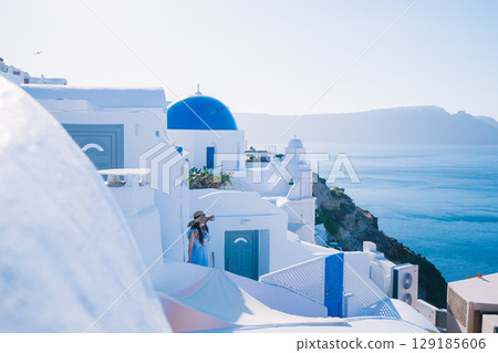 聖托里尼的美麗風景 聖托里尼的美麗風景 129185606