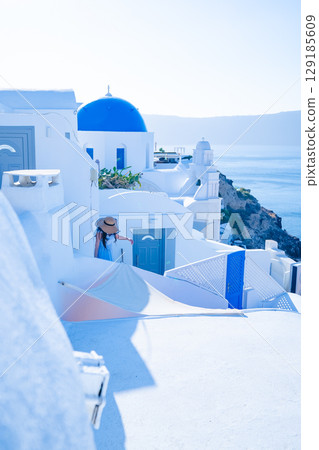 聖托里尼的美麗風景 聖托里尼的美麗風景 129185609