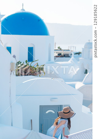 聖托里尼的美麗風景 129185622