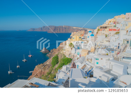 Beautiful landscape of Santorini Beautiful landscape of Santorini 129185653