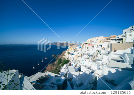 Beautiful landscape of Santorini 129185655