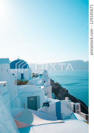 Beautiful landscape of Santorini 129185671