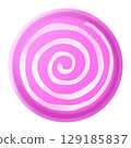 Pink swirl candy 129185837