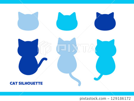 藍貓剪影 129186172