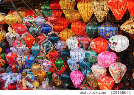 越南會安燈會、夜市 129186665