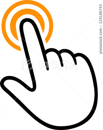 Touch screen finger tap gesture Touch screen finger tap gesture 129186743