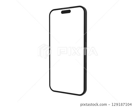 iPhone 16 智慧型手機的 3D 插圖 129187104