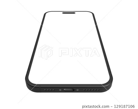 3D illustration of the iPhone 16 smartphone 3D illustration of the iPhone 16 smartphone 129187106
