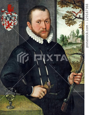 Portrait of a Man Holding a Crossbow Portrait of a Man Holding a Crossbow 129187368