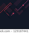 Digital modern flat design background 129187441