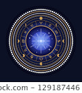 Divine magic occult symbolism vector illustration 129187446