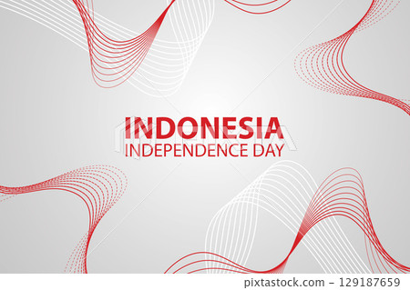 Aesthetic abstract background for Indonesia Independence Day celebration illustration Aesthetic abstract background for Indonesia Independence Day celebration illustration 129187659