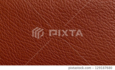 皮革紋理特寫 棕色時尚背景 皮革紋理特寫 棕色時尚背景 129187680