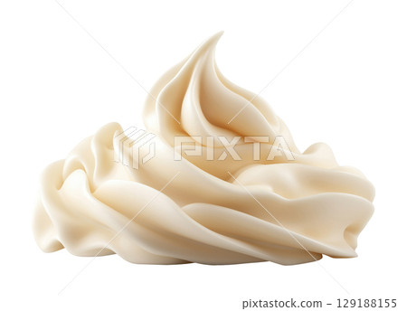 White Whipped Cream 129188155